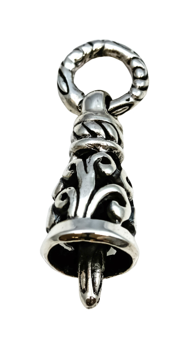 Image de Extra "Bell" 40x13mm Anhänger, Silber 