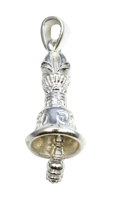 Image de Extra "Bell" hell, 39x10mm Anhänger, Silber 