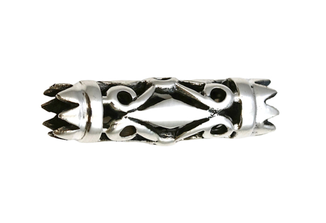 Image de Extra "Tube" 26 x 7mm Anhänger, Silber 