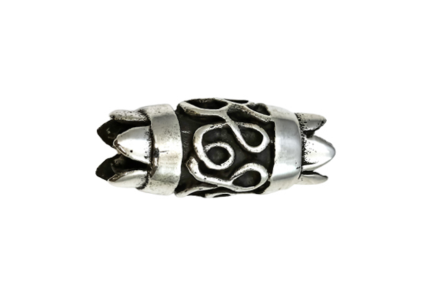 Bild von Extra "Tube" 21x9mm Anhänger, Silber 