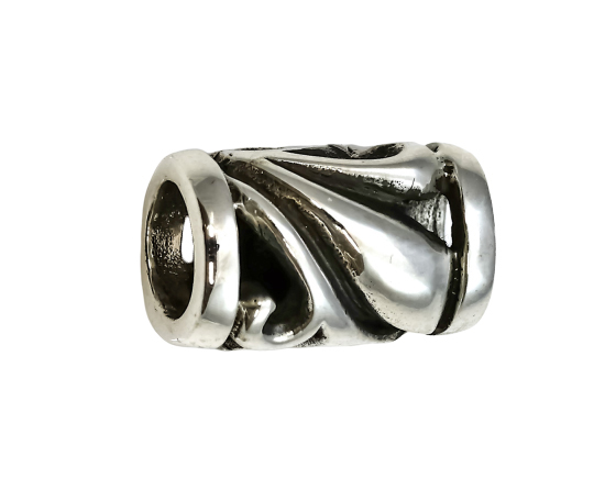 Image de Extra "Tube" 13x9mm Anhänger, Silber