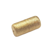 Bild von Magnetverschluss Zylinder 6x12,5mm, Silber vergoldet matt
