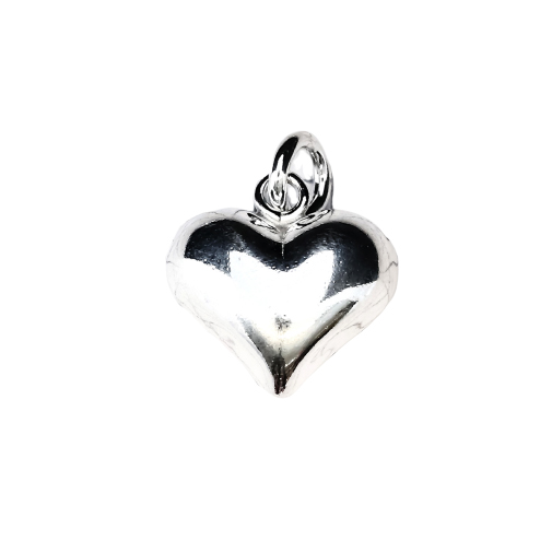 Immagine di Herz 12x12mm mit Ring Charm, Silber 925