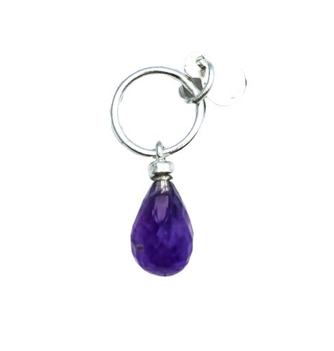 Image de Amethyst fac. Tropfen 6x8mm mit Silber Anhänger