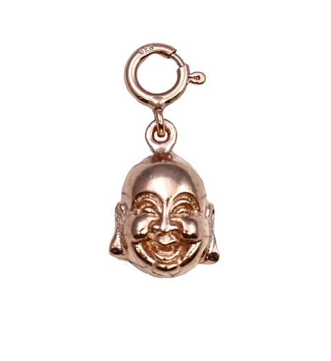 Immagine di Charm Happy Buddha 10x14mm, Silber rosévergoldet