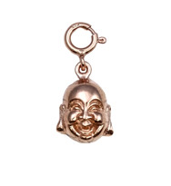 Image de Charm Happy Buddha 10x14mm, Silber rosévergoldet