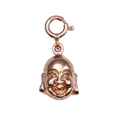 Image de Charm Happy Buddha 10x14mm, Silber rosévergoldet