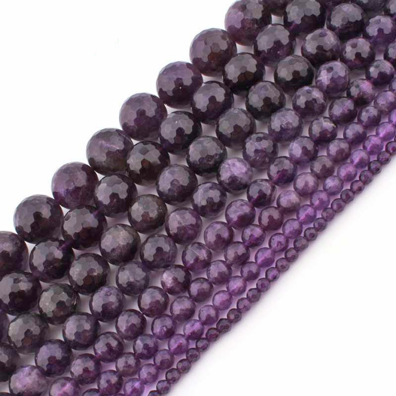 Amethyst fac. Kugeln Strang