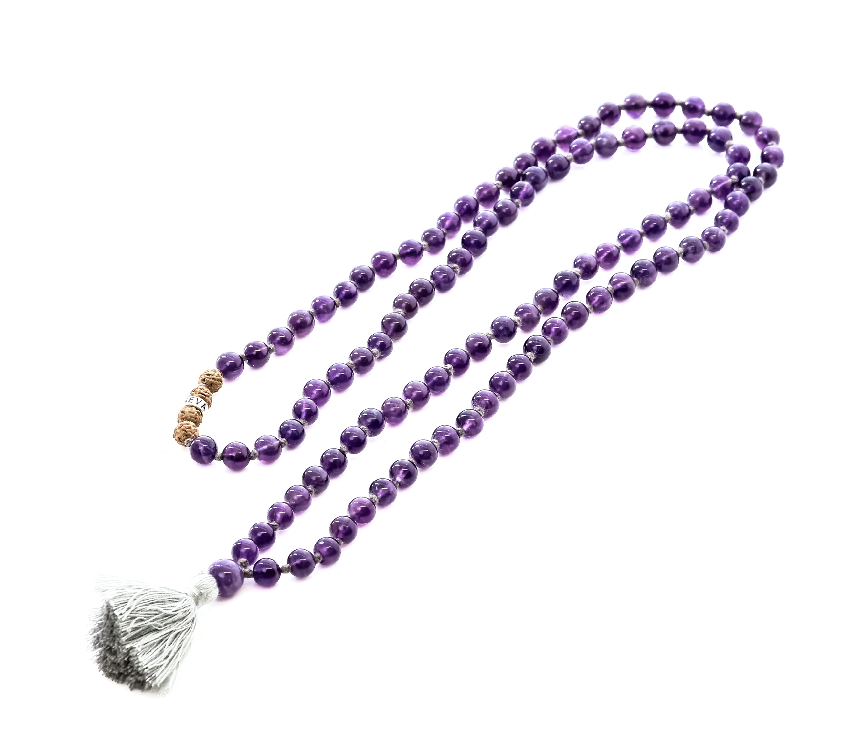 Image de Amethyst Kugeln  6mm, 108 Kugeln Mala geknöpft Kette