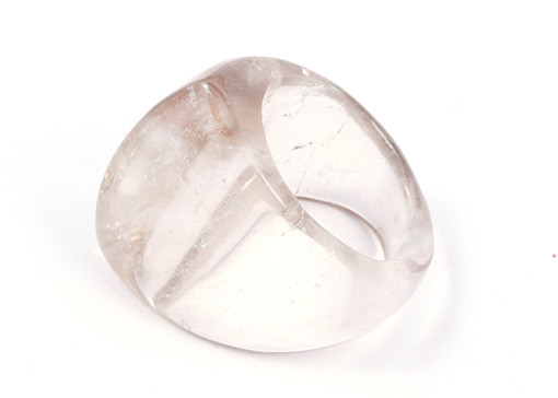 Image de Bergkristall Ring "Marquise" 30x25mm