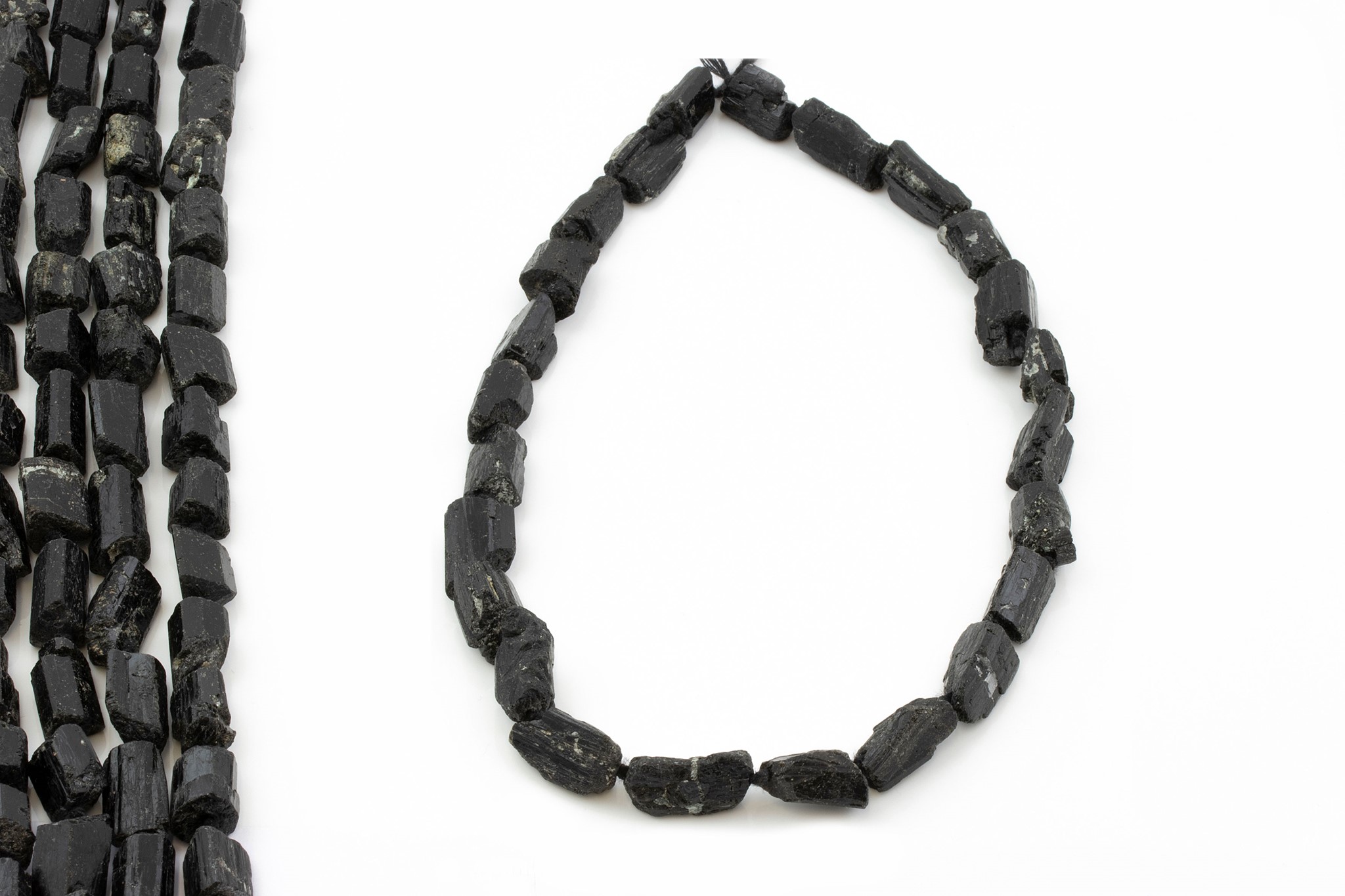 Bild von Turmalin schwarz Roh-Kristalle 12-14mm Strang