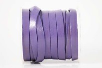 Immagine di Lederband flach 7mm violett, 10m Rolle
