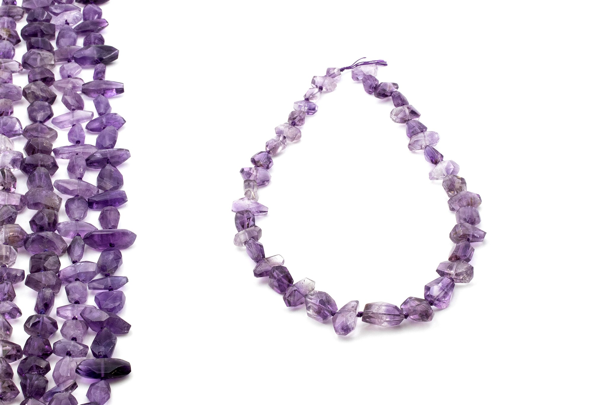 Immagine di Amethyst fac. Nuggets 12-15mm Strang