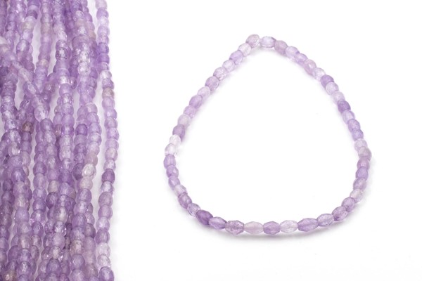 Image de Amethyst fac. Oval 8x6mm Strang (Lavendel)