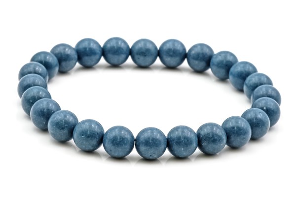 Immagine di Koralle blau Kugeln  8mm Armband (gefärbt, nicht geschützt)