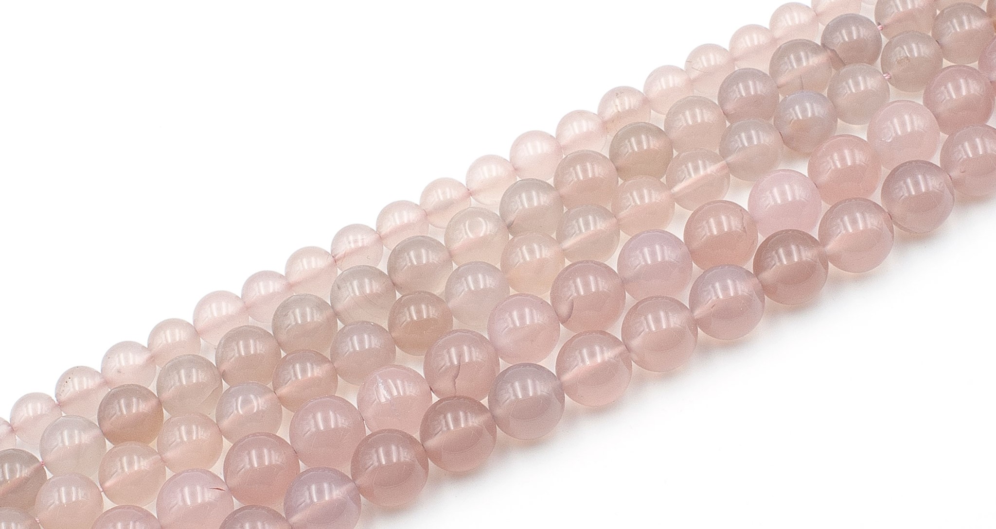 Bild von Chalcedon pink Kugeln 12mm Strang