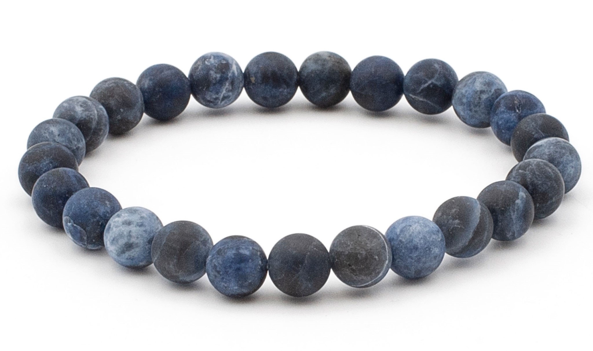Bild von Sodalith Kugeln  8mm Armband matt, 21cm