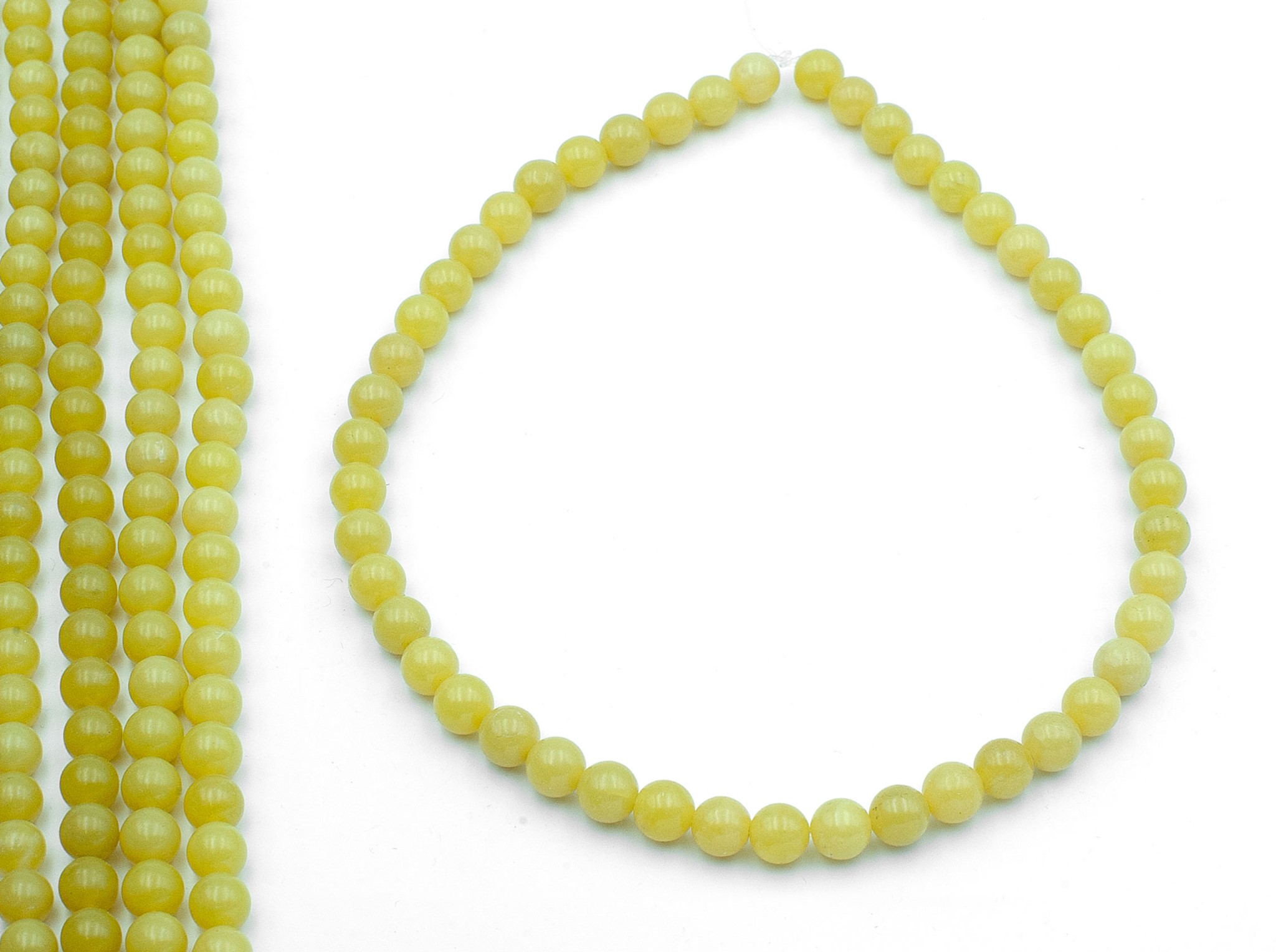 Image de Lemon Jade Kugeln 8mm Strang (nicht gefärbt)