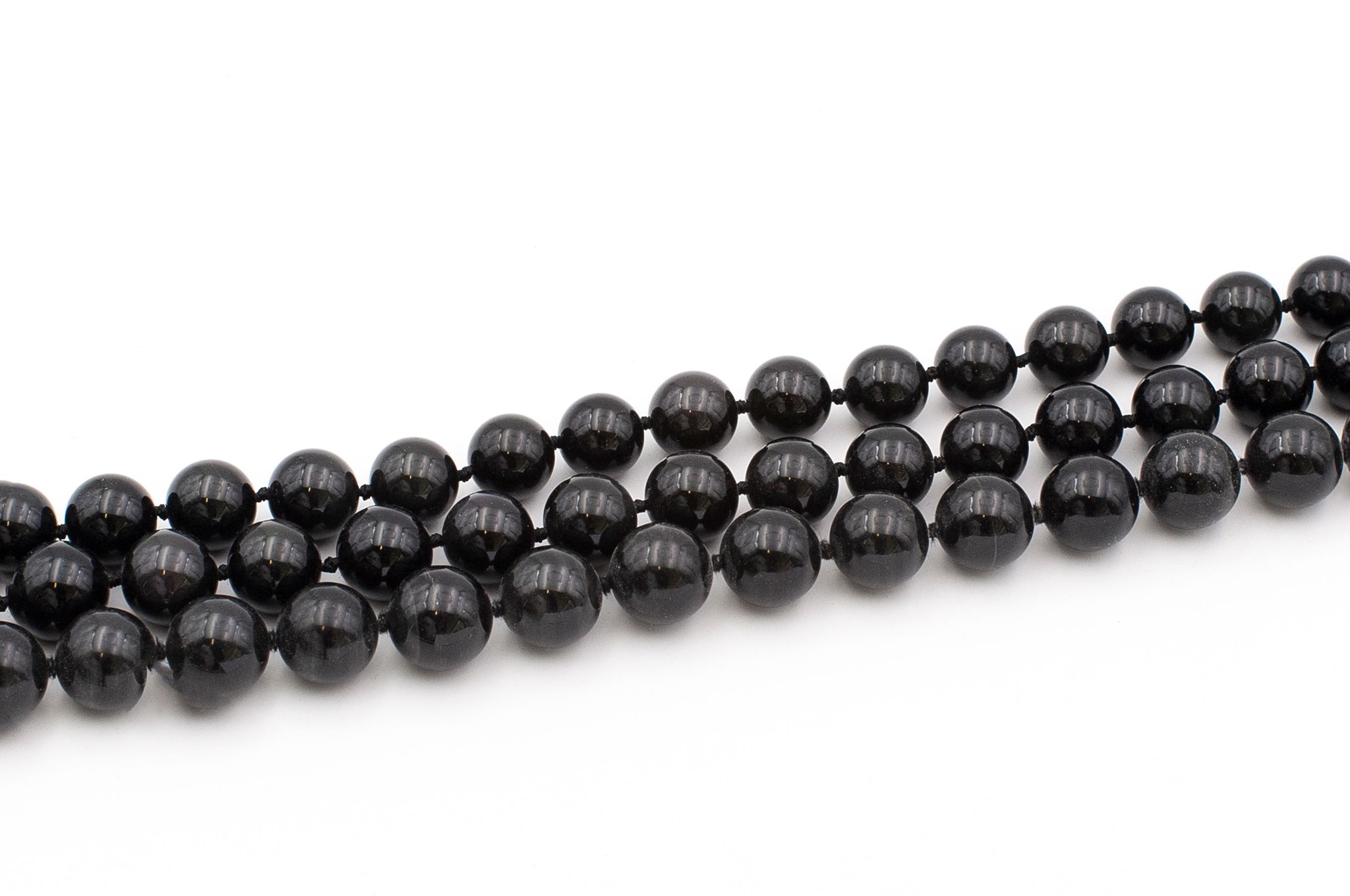 Regenbogen Obsidian Kugel 13-14mm Strang