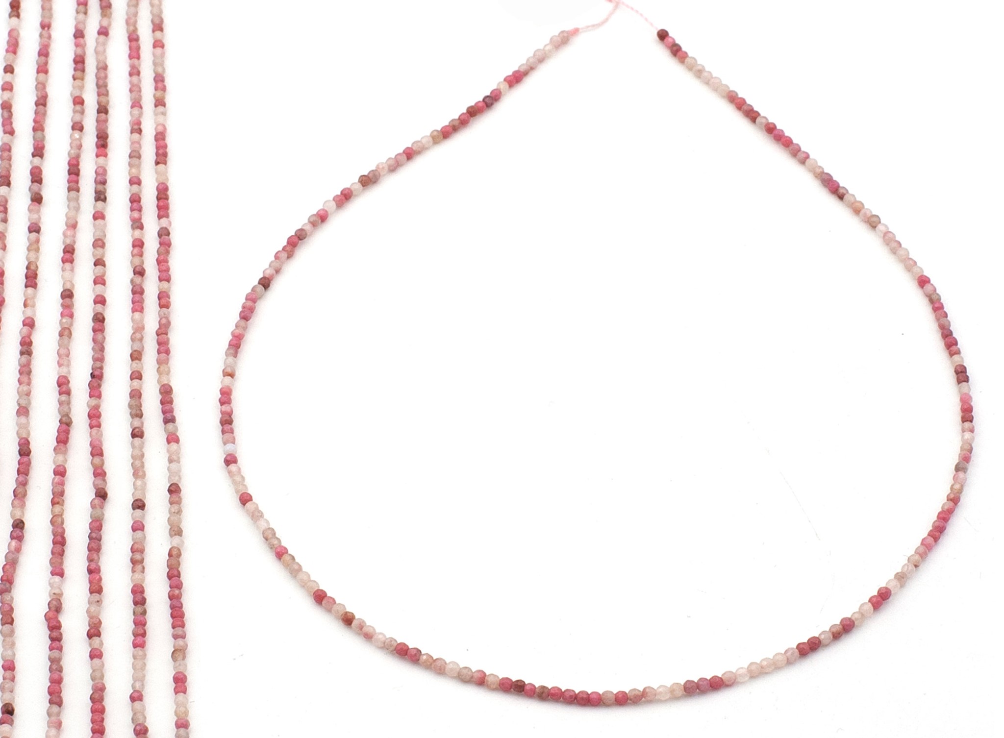 Bild von Rhodonit fac. Kugeln  2mm Strang