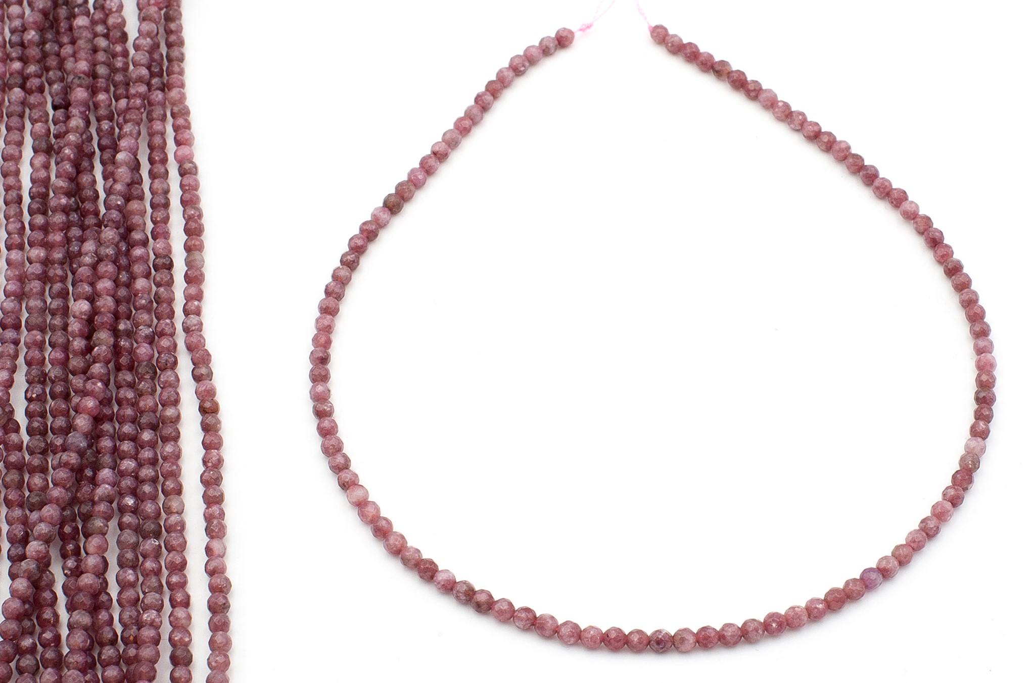 Lepidolith fac. Kugeln  4mm Strang