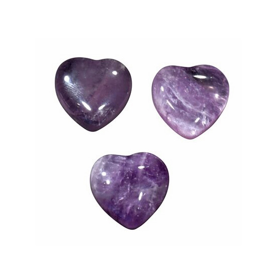 Image de Amethyst "Love Hearts" 20mm