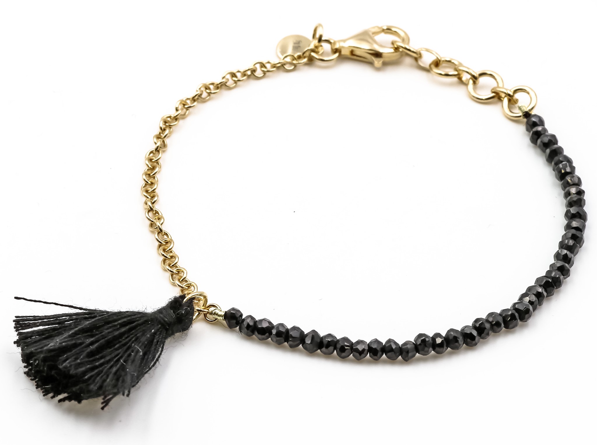 Immagine di "Quaste". Spinell. Armband. Silber 925- Vergoldet