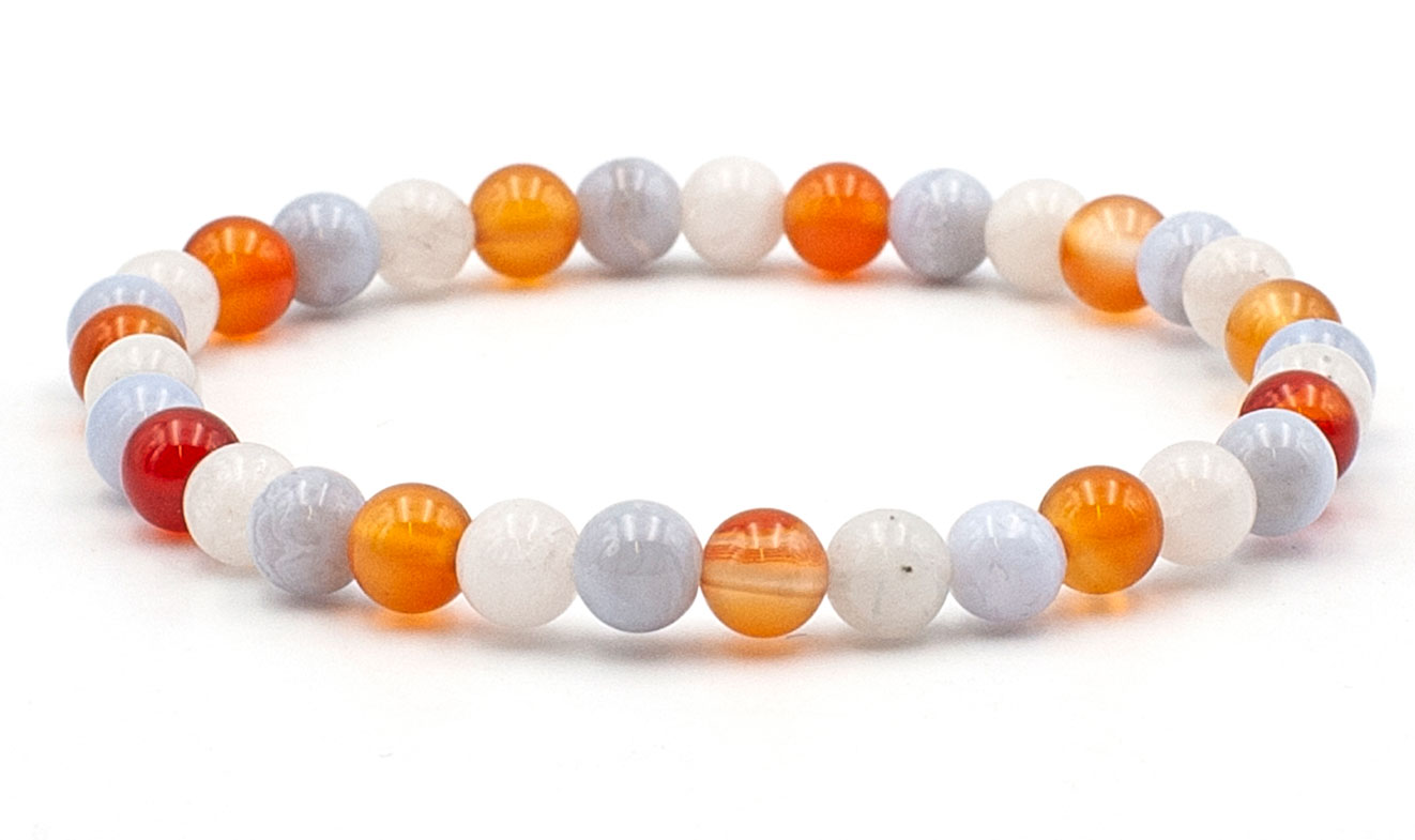 Bild von Sternezeichen Armband Krebs 6mm (Chal,Mond,Karn)