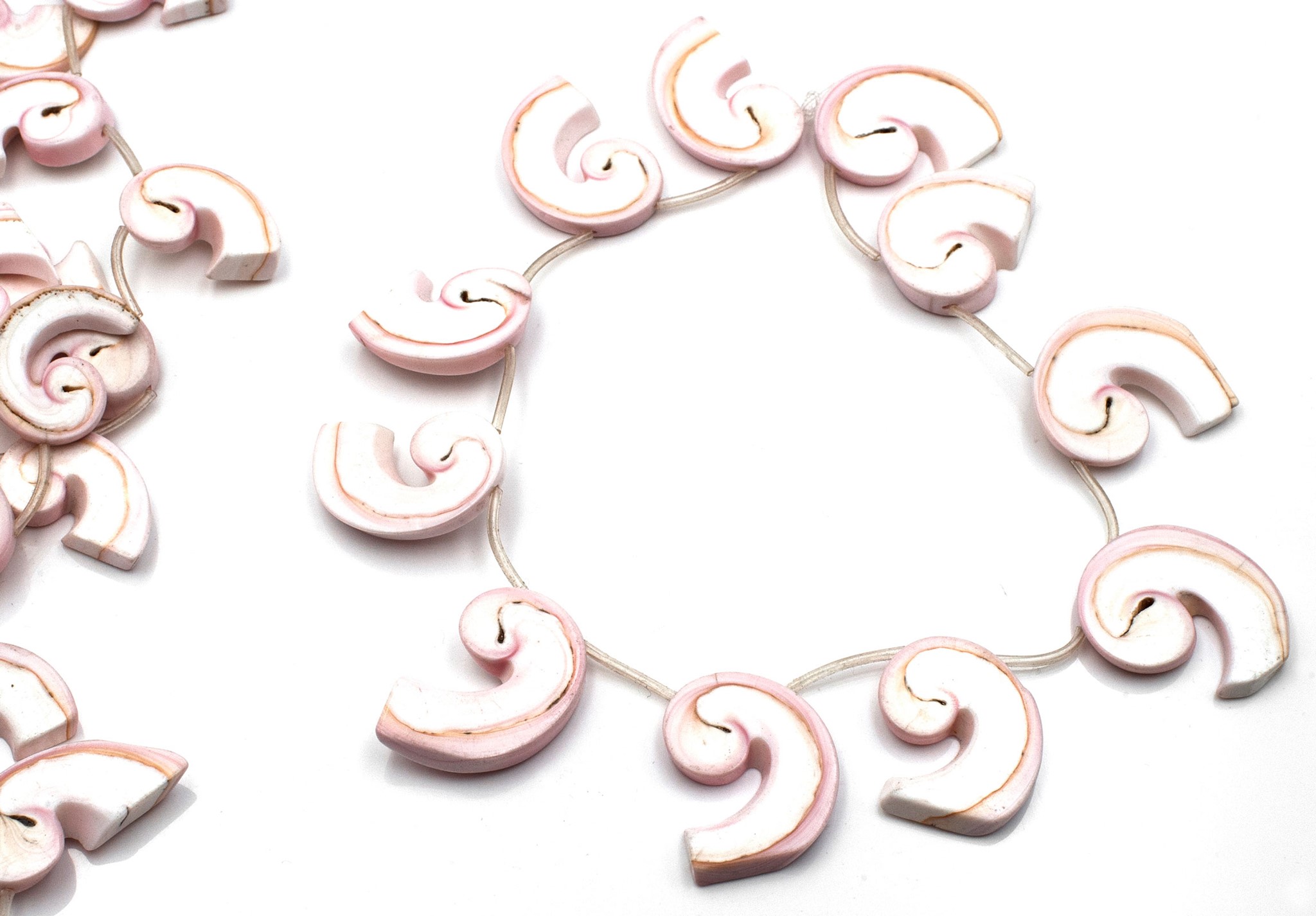 Perlmutt Pink-Shell Schlaufe Strang