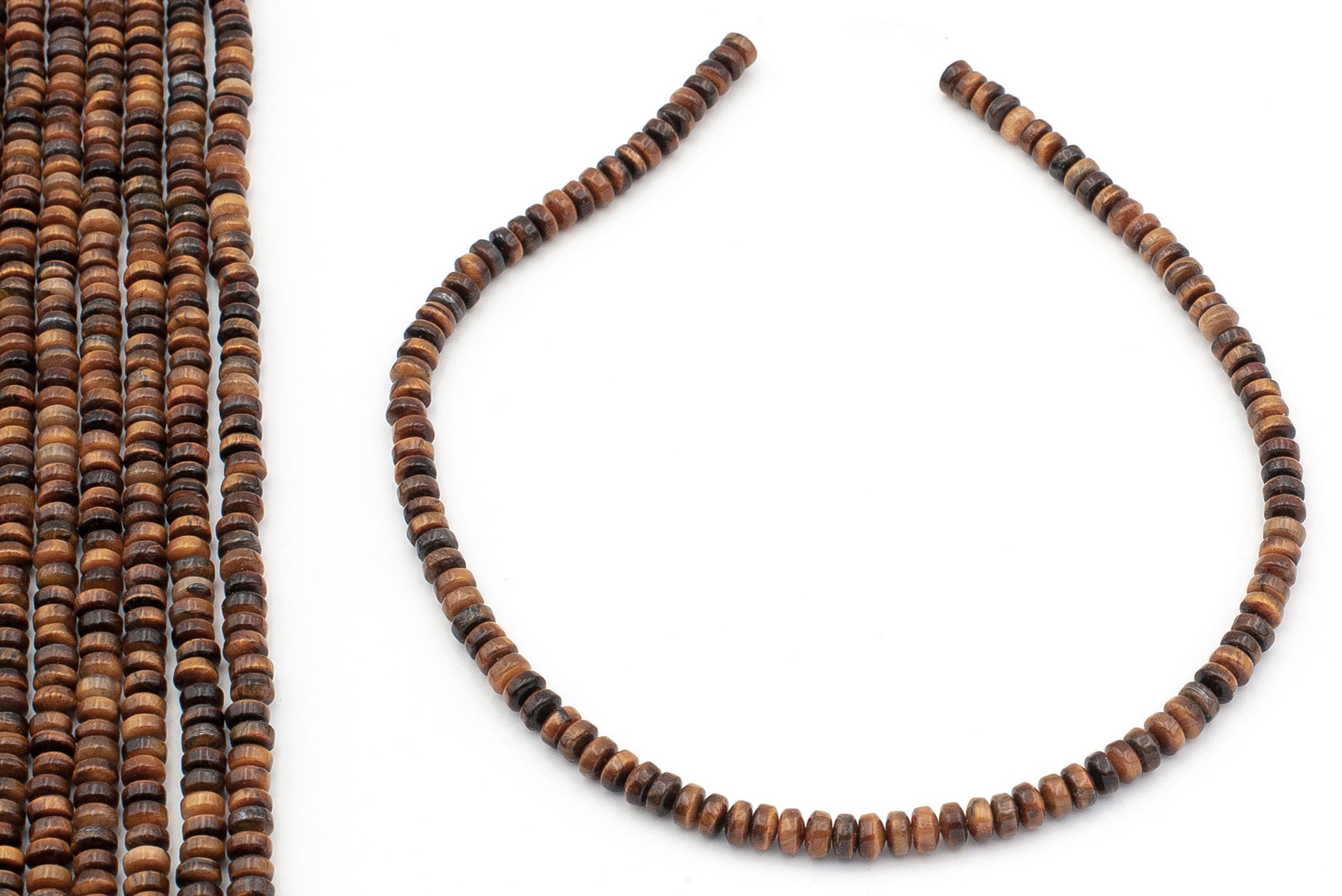 Bild von Tigerauge Walze 6x4mm Strang