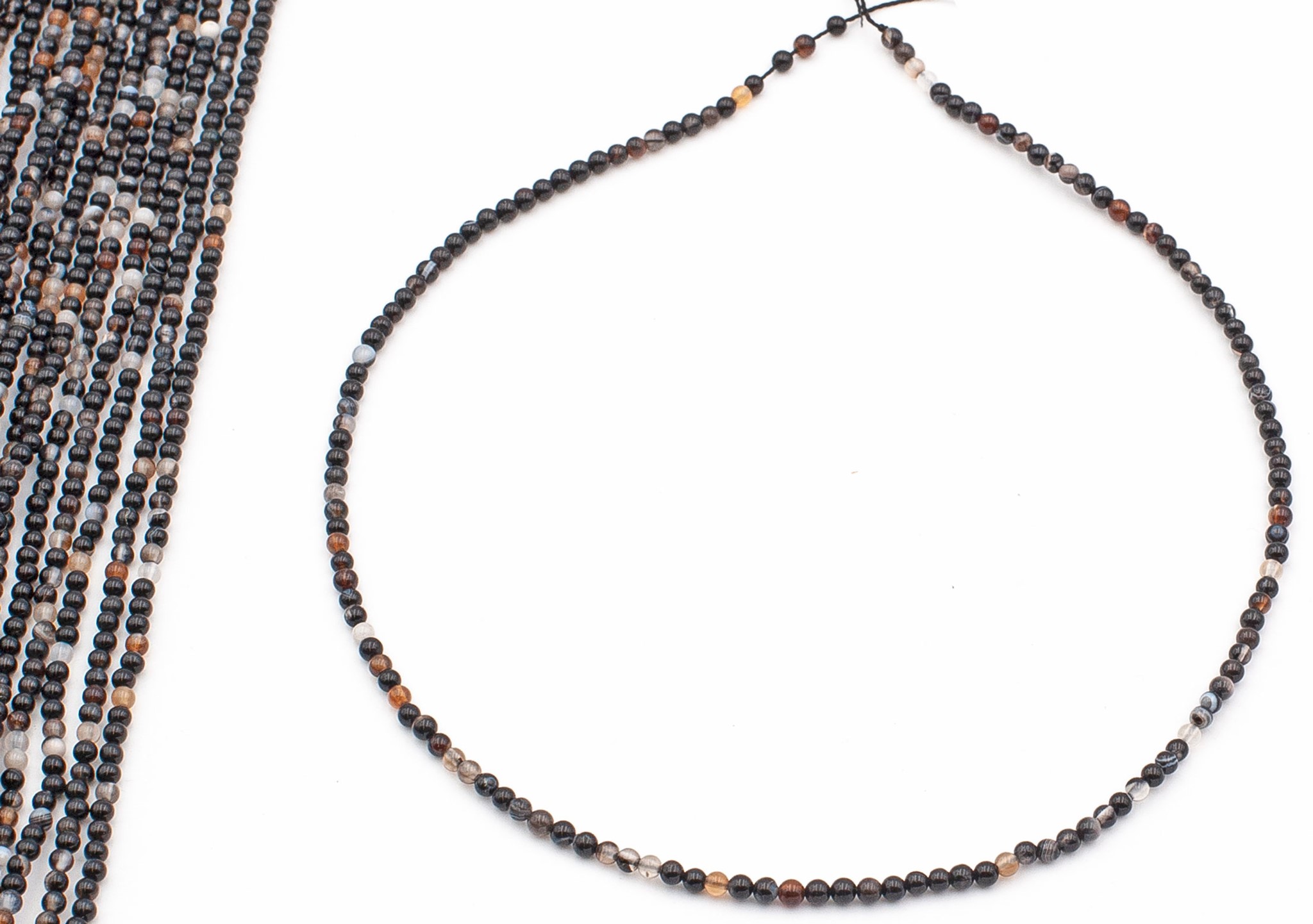 Bild von Sardonyx (gefärbt) Kugeln  3mm Strang