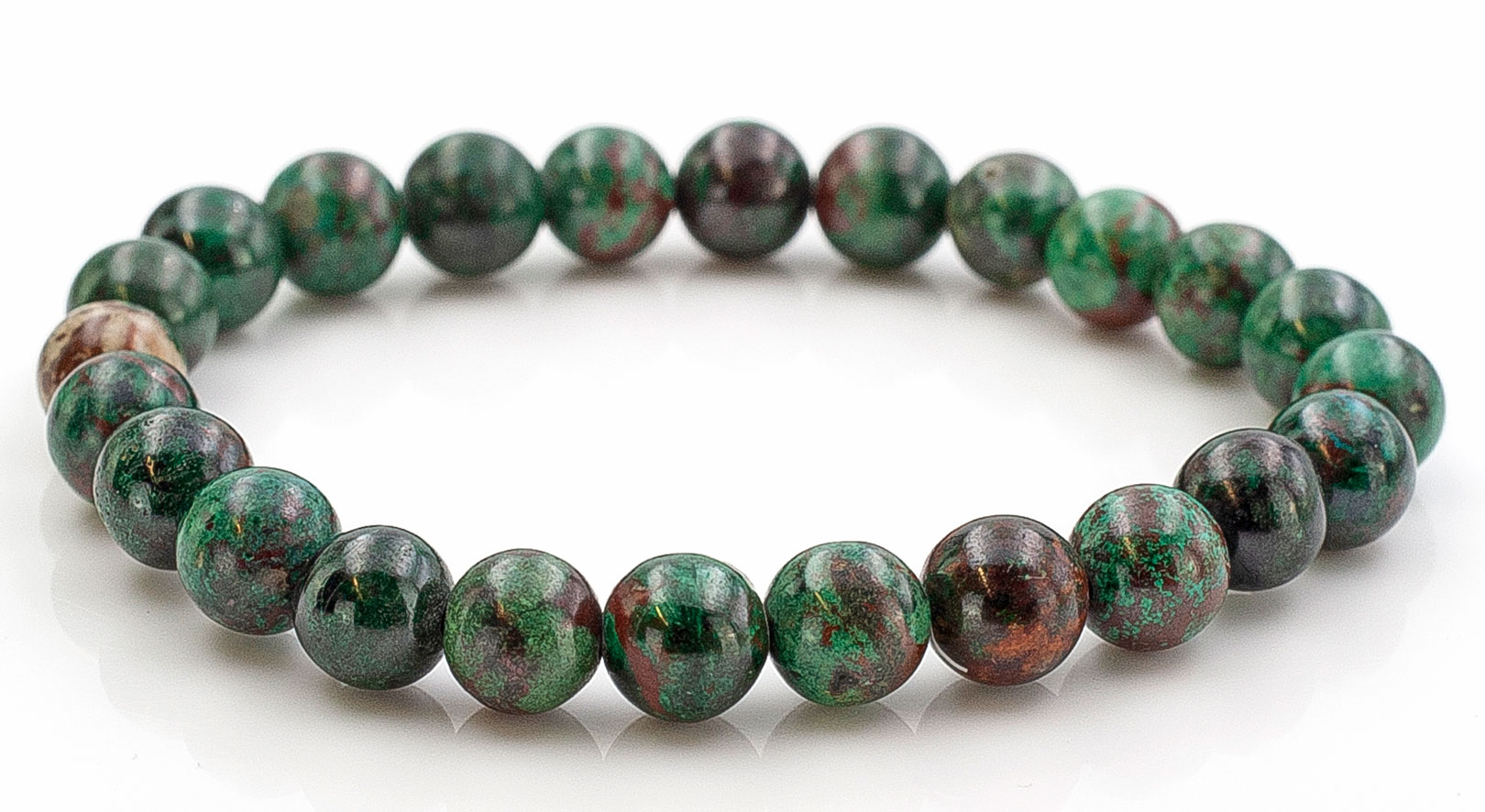 Malachit-Cuprit Kugeln  8mm Armband