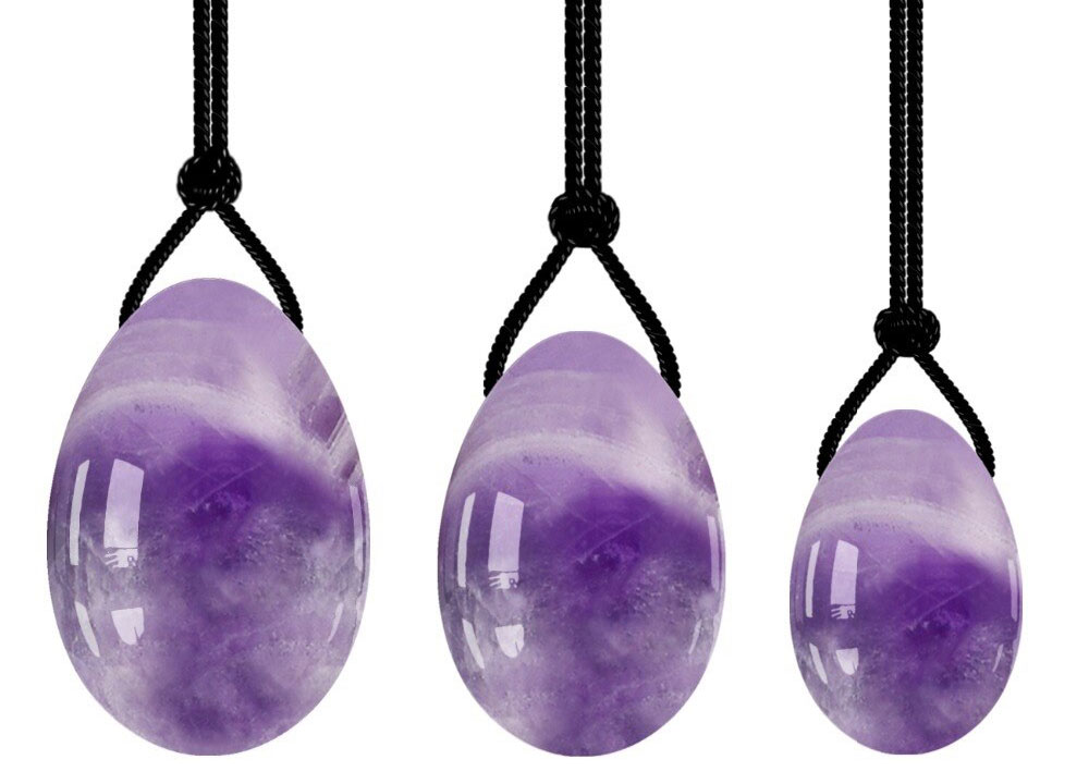 Immagine di Amethyst Yoni-Ei (3er Set)