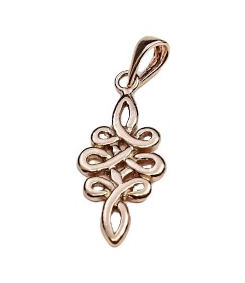 Immagine di Bali 28x10mm mit Ring Charm, Silber rosé vergoldet