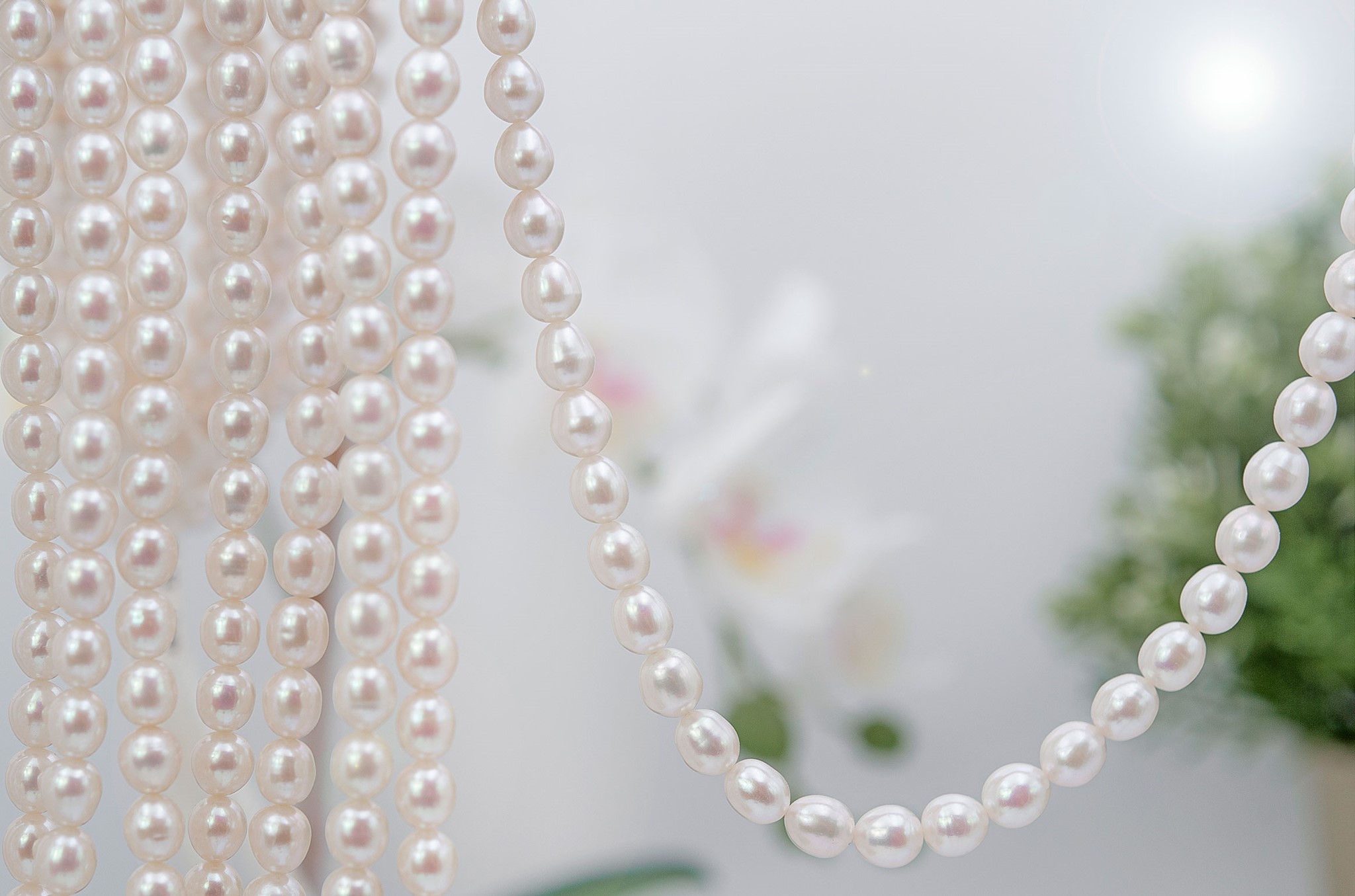 Süsswasser Perlen Resikorn  9x7mm Strang