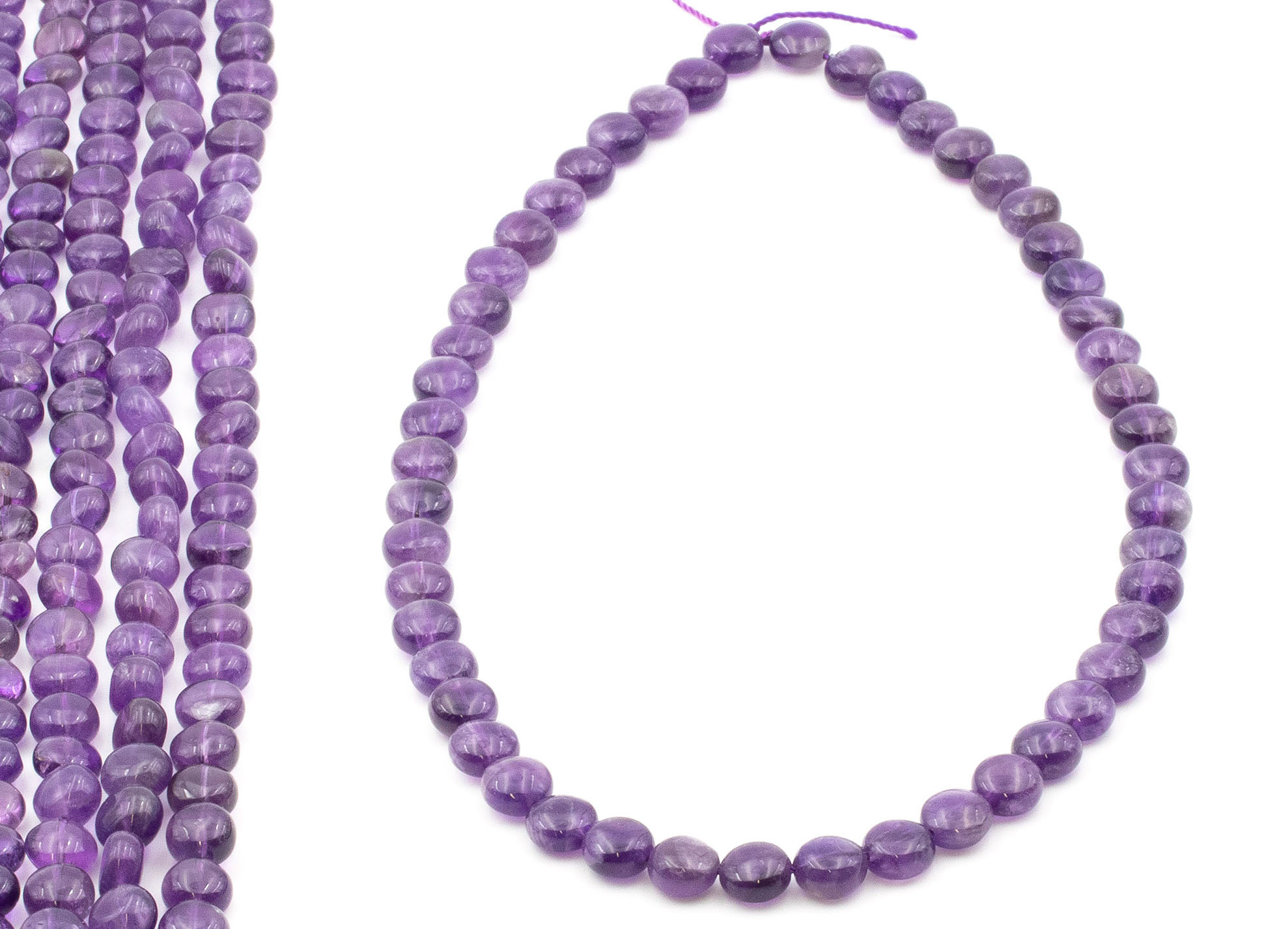 Immagine di Amethyst Disc 8mm Strang 