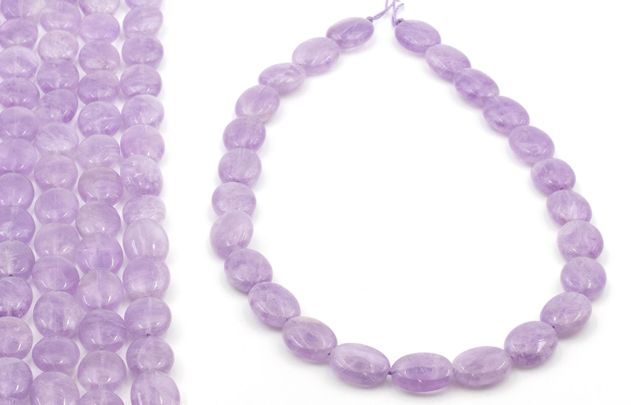 Immagine di Amethyst Oval 12x16mm (Lavendel) Strang