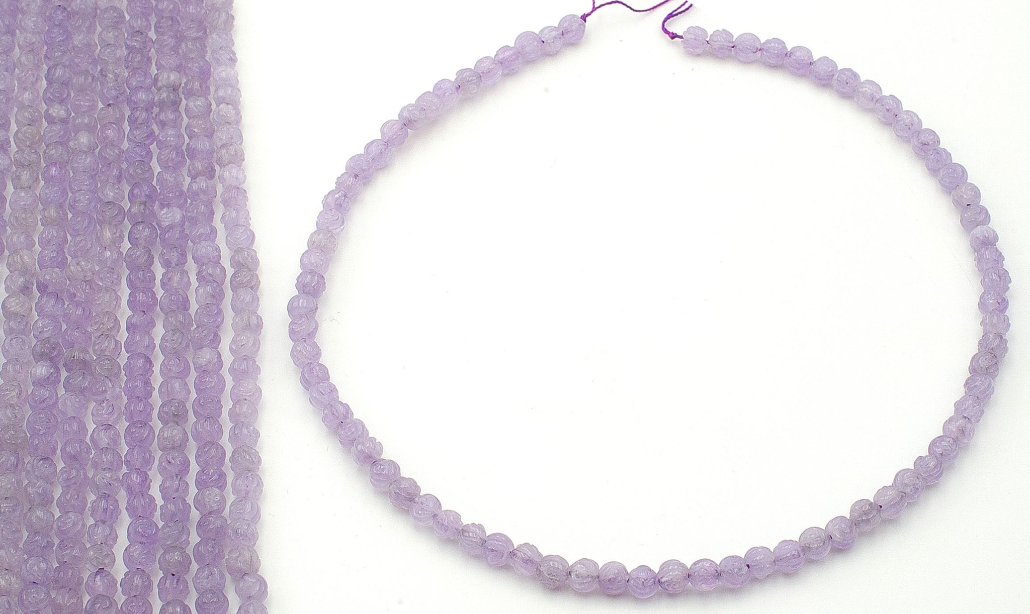 Immagine di Amethyst Rose 6mm Strang (Lavendel)