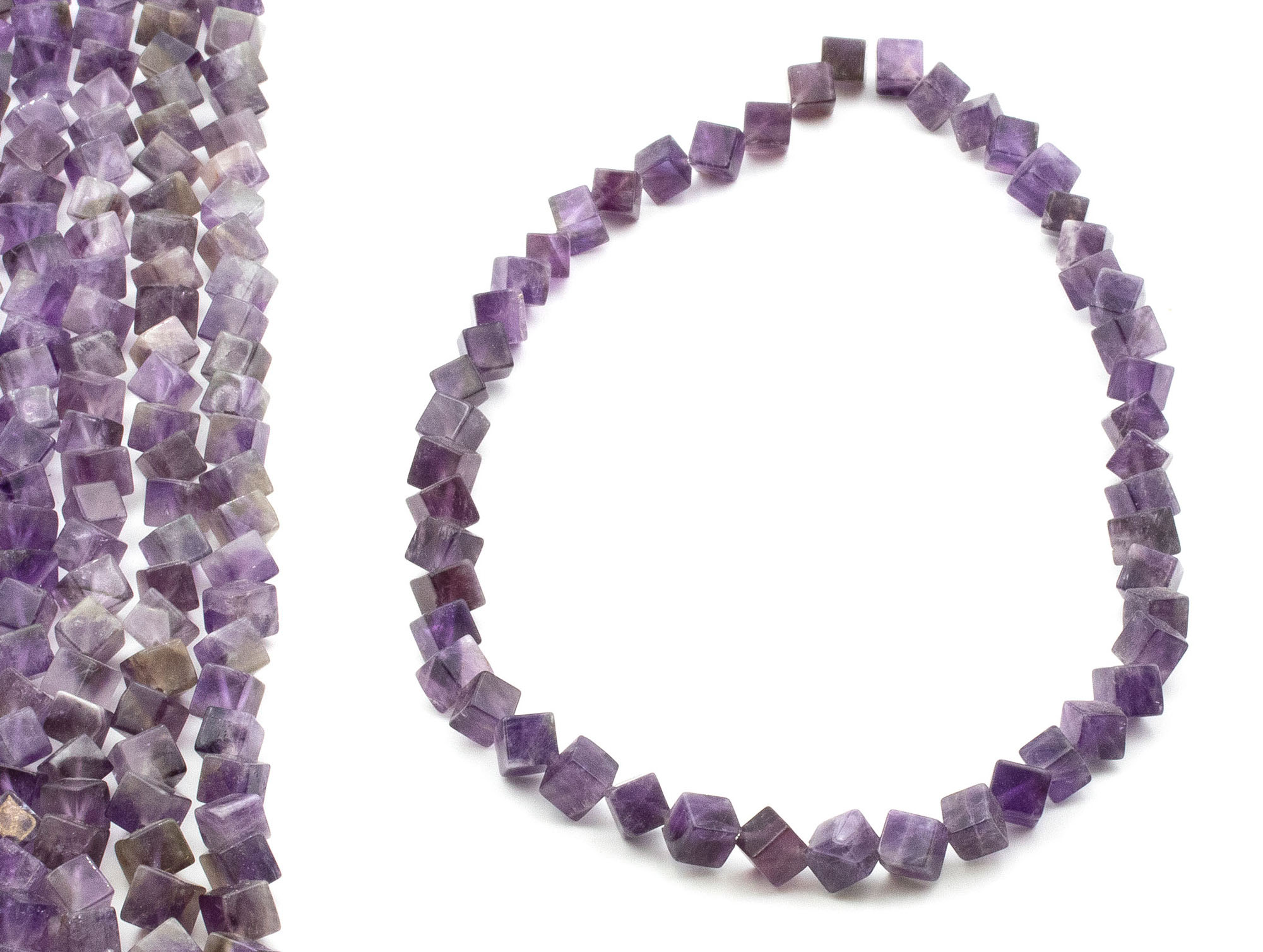 Image de Amethyst Würfel 6mm (eckloch)