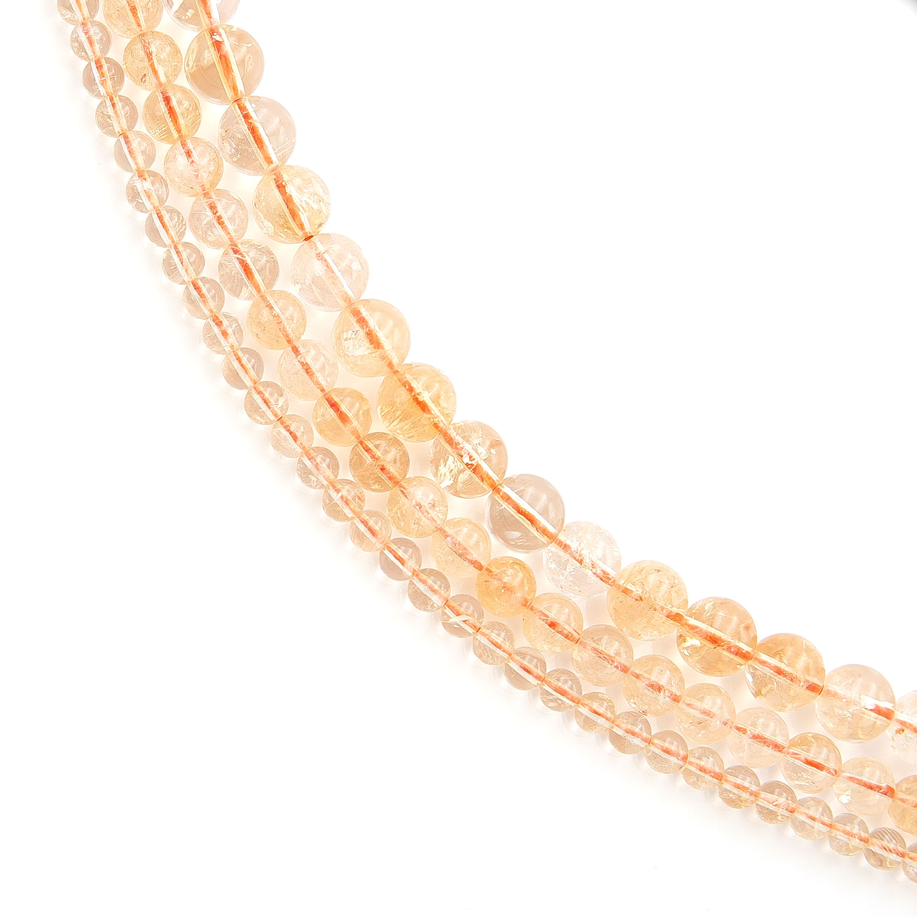 Bild von Citrin Kugeln Strang Standard