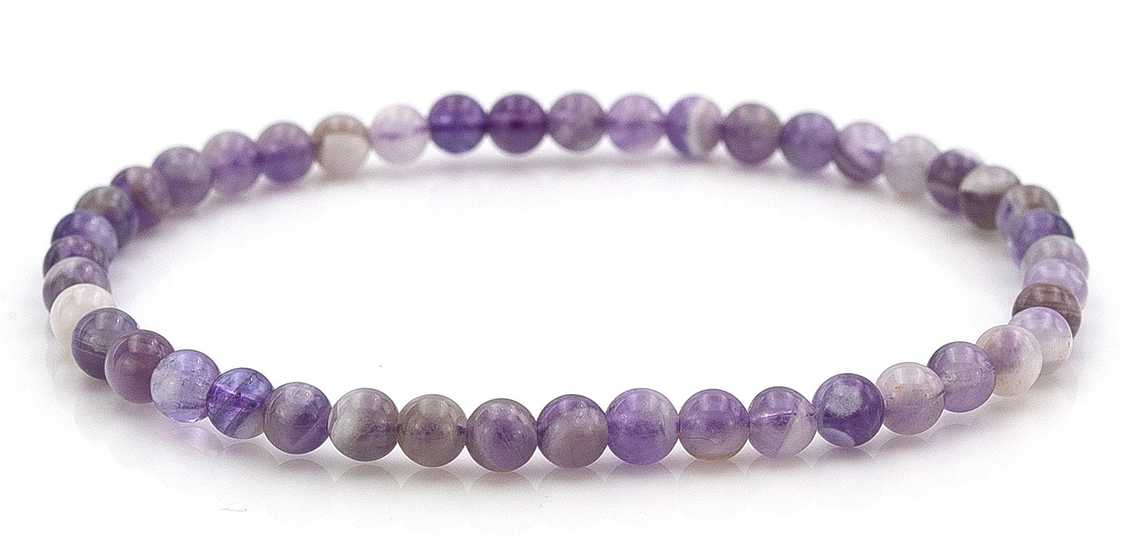 Image de Amethyst Kugeln  4mm Armband (Quarz)