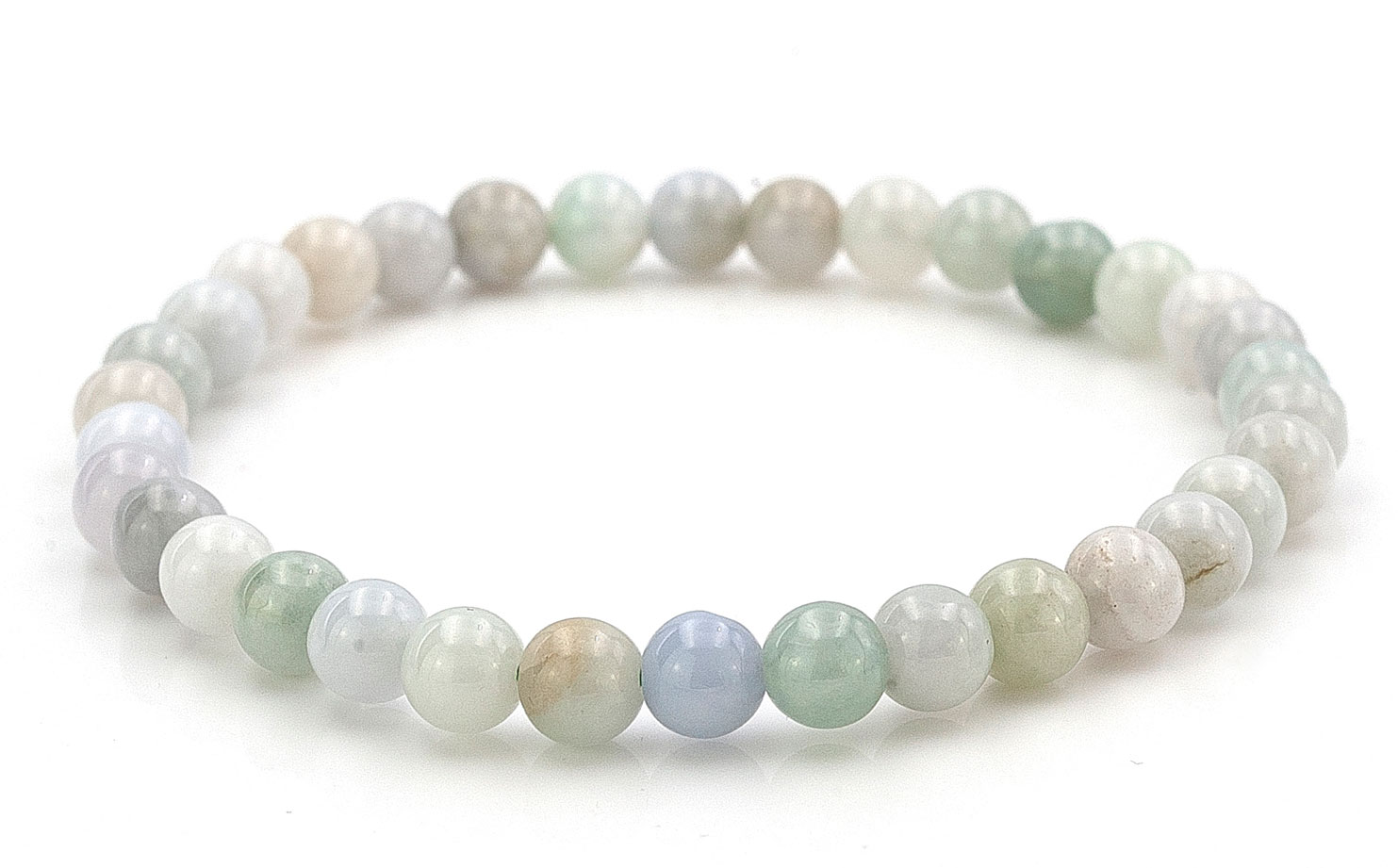 Bild von Jade (Burma) Kugeln  6mm Armband