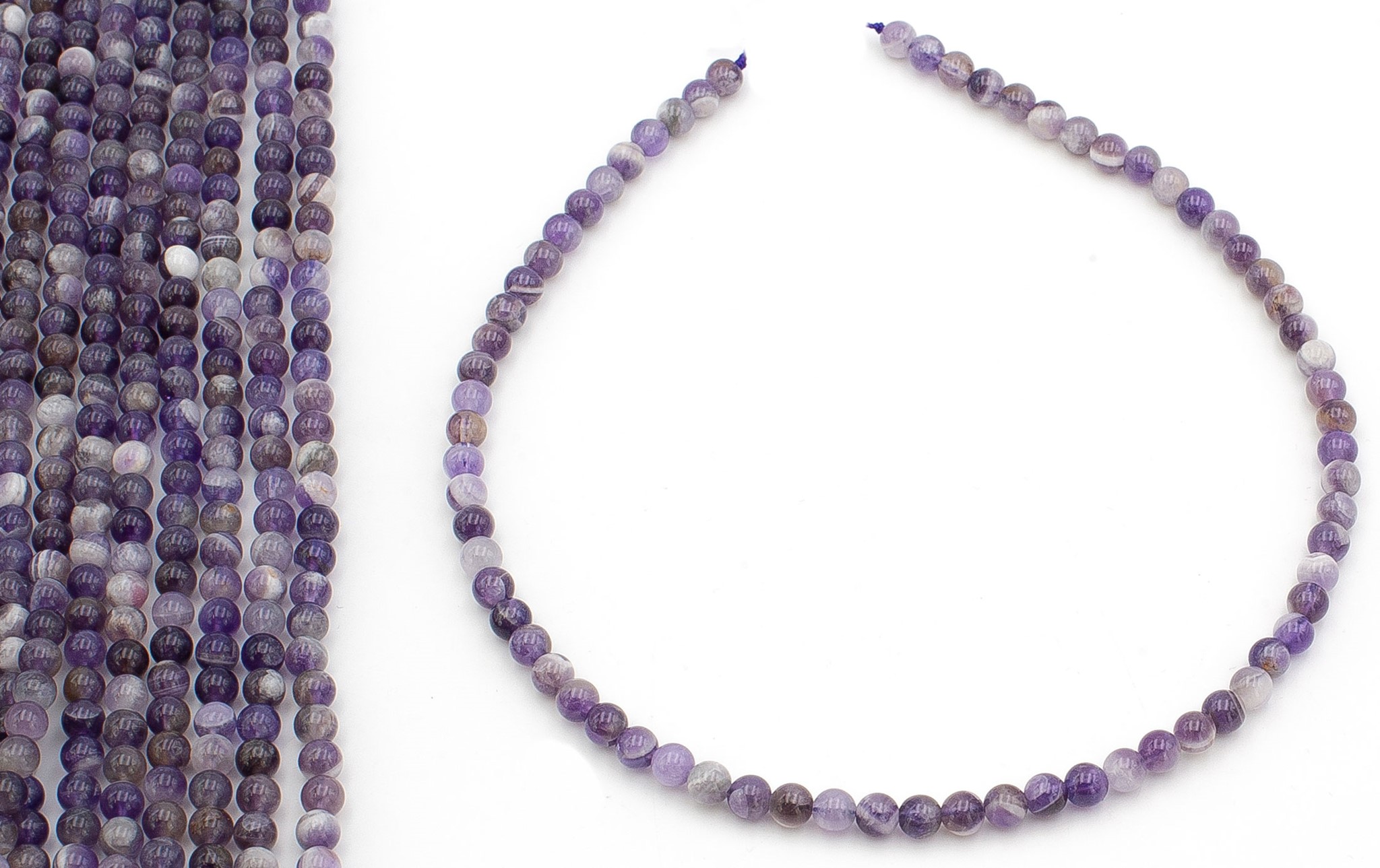 Immagine di Amethyst Kugeln  6mm Strang A (Quarz)