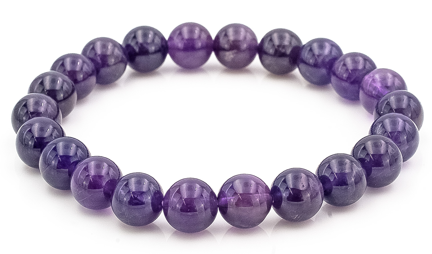 Image de Amethyst Kugeln  8mm Armband