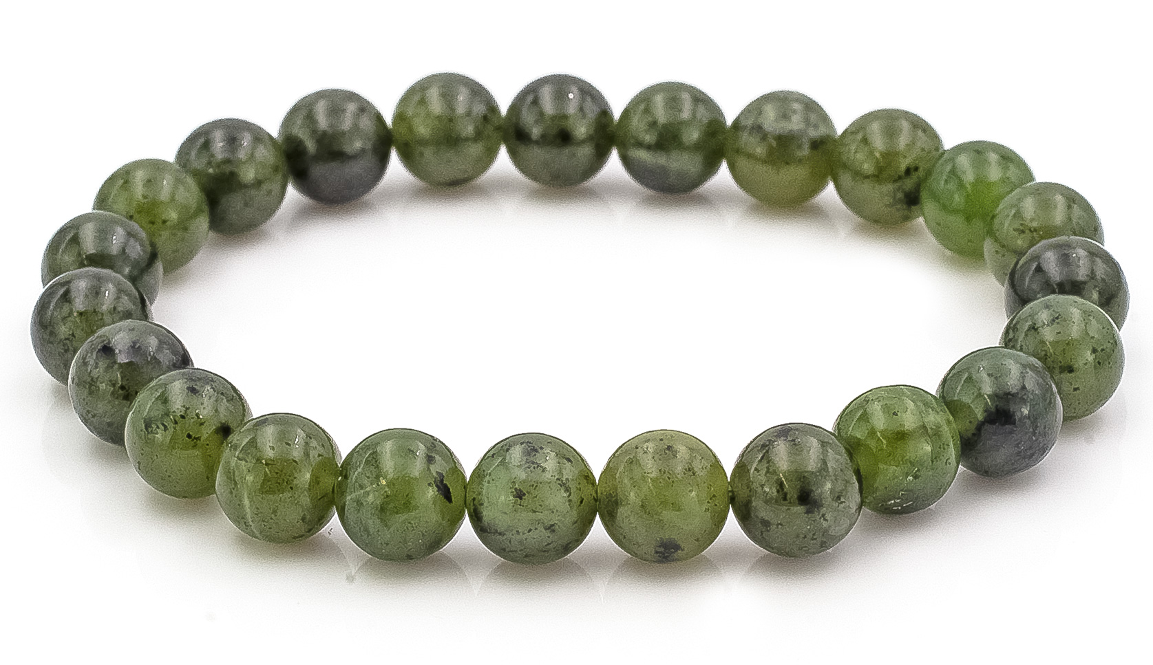 Bild von Canada Jade Kugeln  8mm Armband