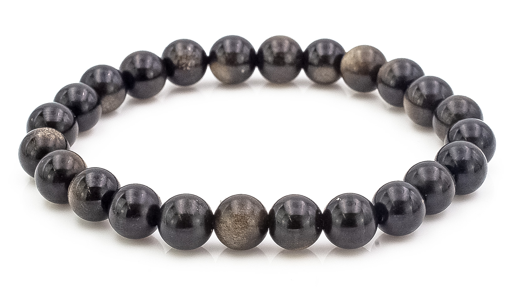 Image de Gold-Obsidian Kugeln  8mm Armband