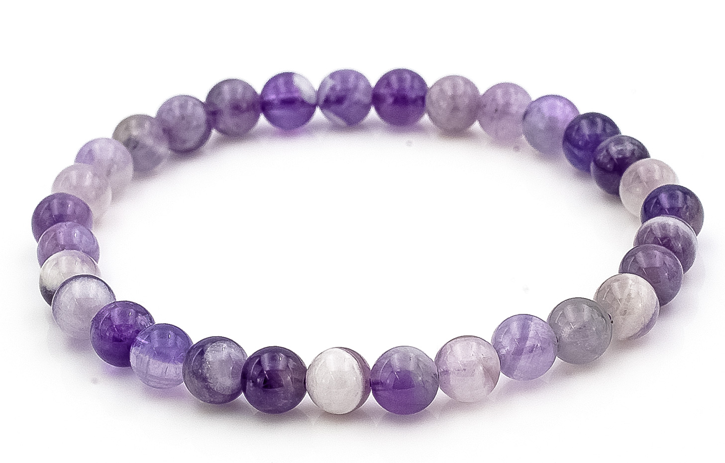 Bild von Amethyst Kugeln  6mm Armband (Quarz)