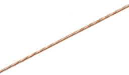 Bild von Schlangenkette 1.2mm, 45cm, Silber rosé vergoldet (mit Karabiner)