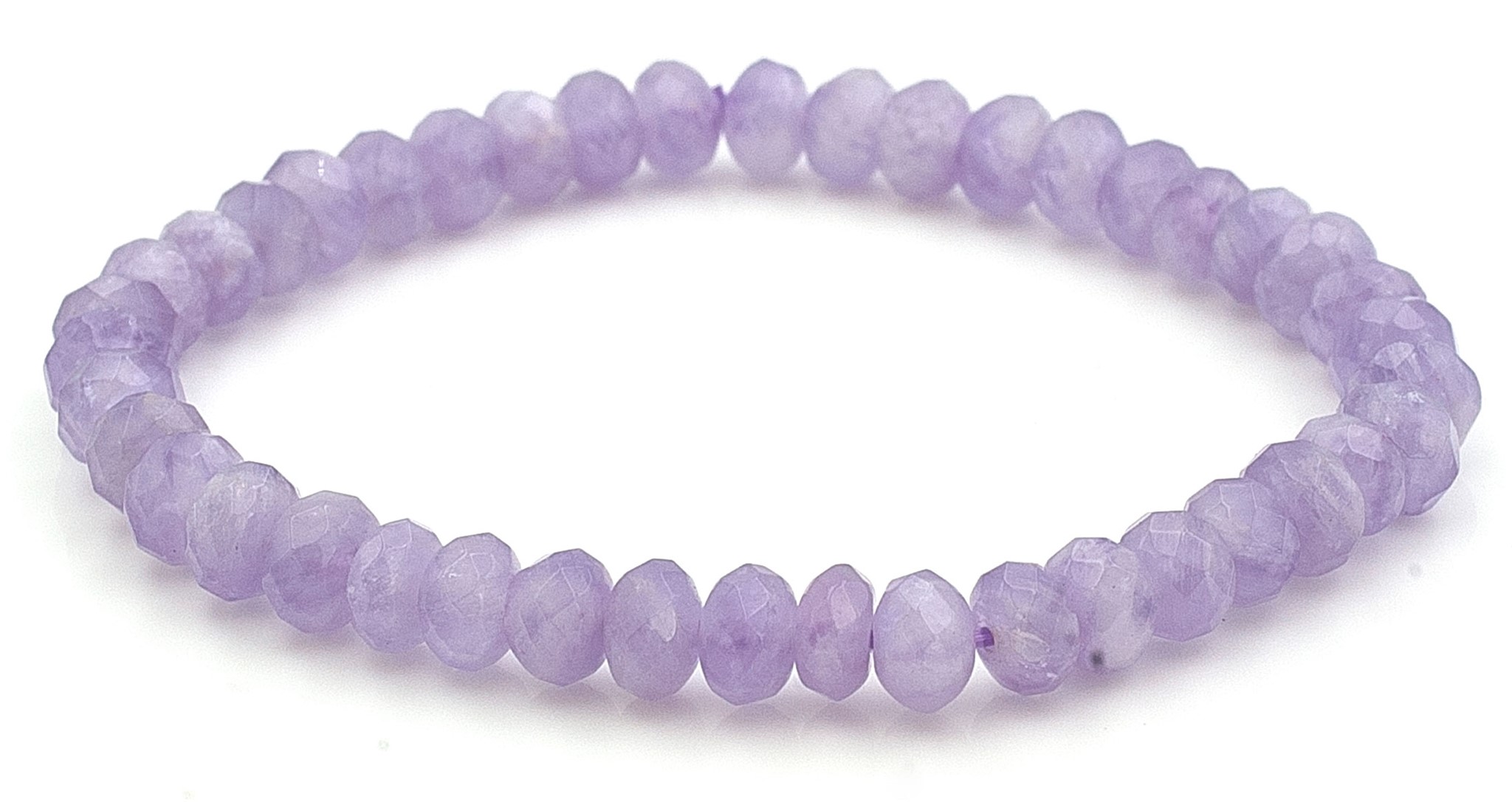 Bild von Amethyst fac. Button  6mm (Lavendel) Armband