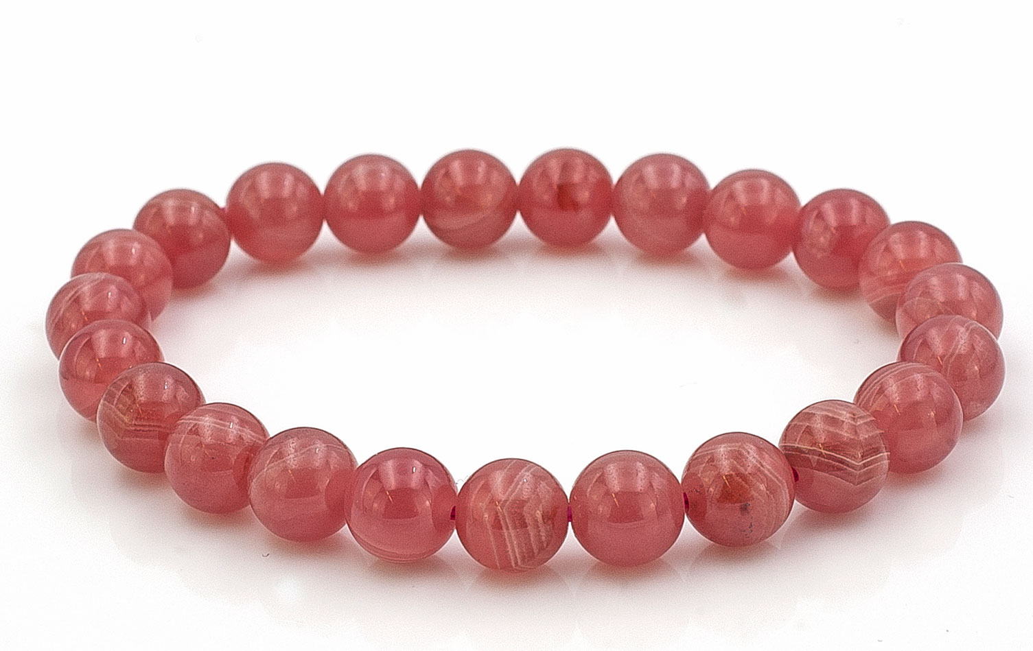 Image de Rhodochrosit Kugeln  8mm Armband TOP